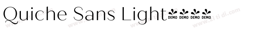Quiche Sans Light字体转换